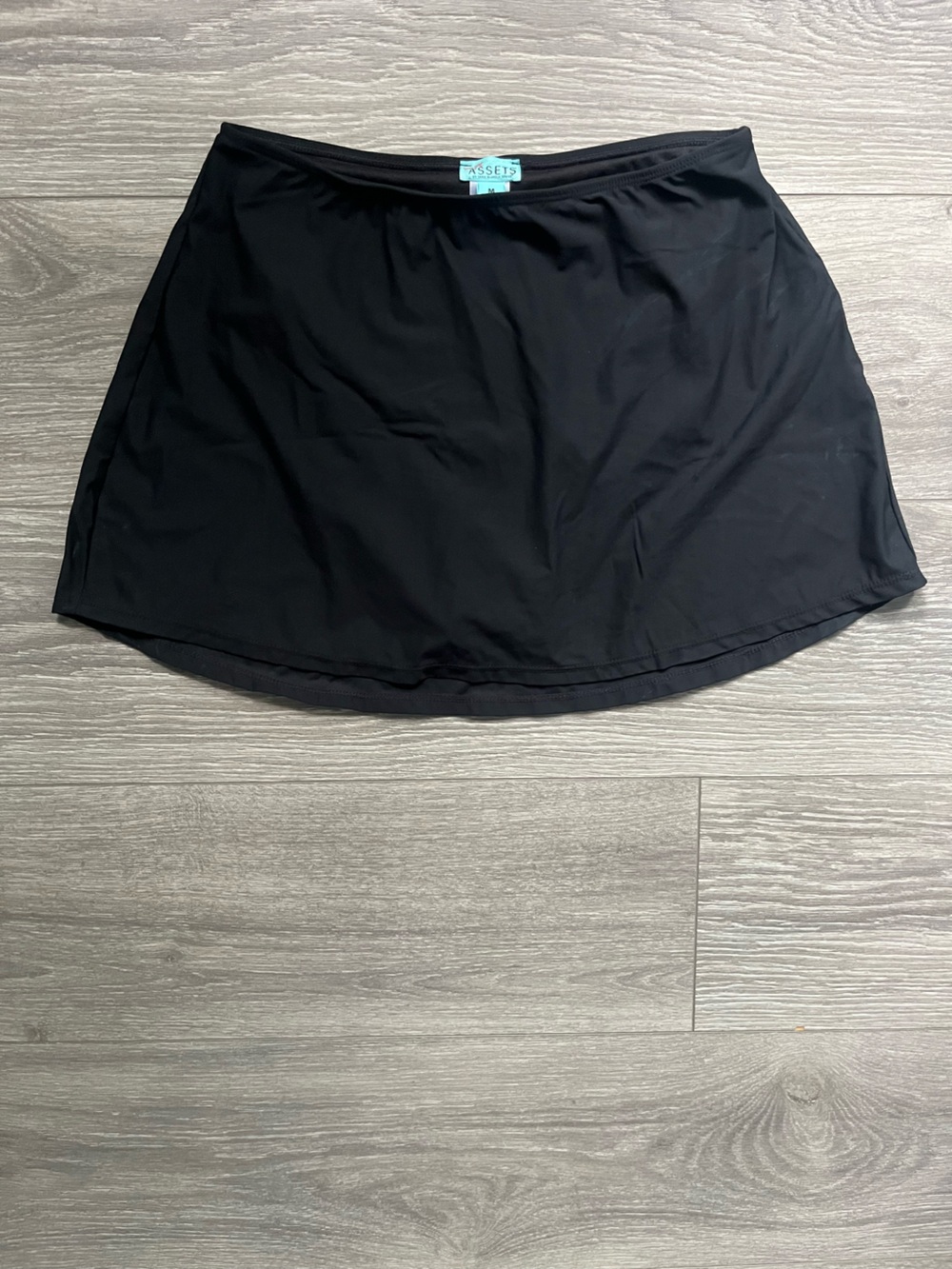 Love Your Assets Black Swim Suit Bottom Skirt Summer Pool Vacation Size M Spanx